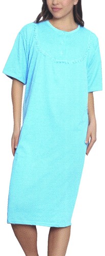 Damen nachthemd kurzarm - kurzarm, spitze