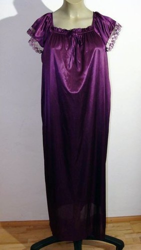 Süßes satin glanz nachthemd - satin,