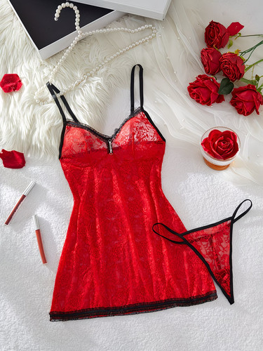 Damen spitzen nachthemd set - damen,