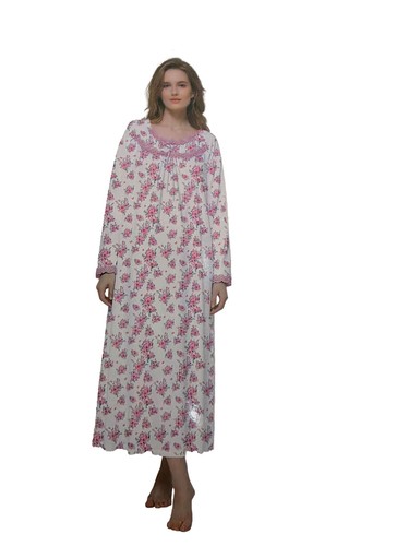 Damen nachthemd baumwolle lang - damen,