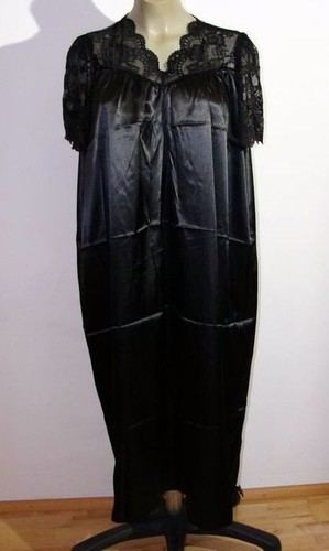 Vintage satin glanz nachthemd - satin,