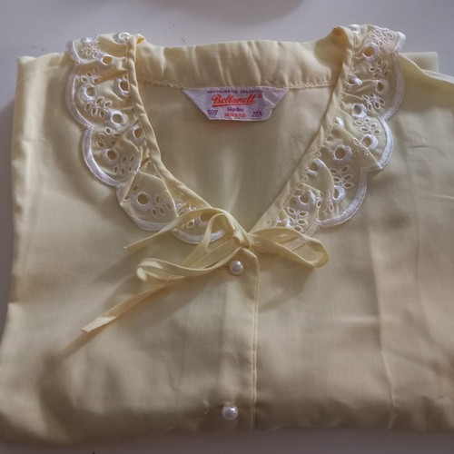 Nachthemd spitze gelb - nachthemd,