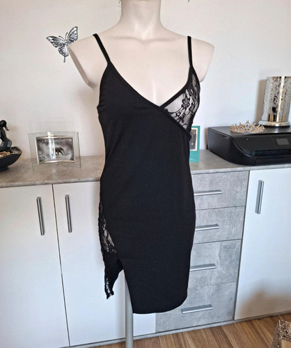 Damen negligé nachthemd mit - damen,